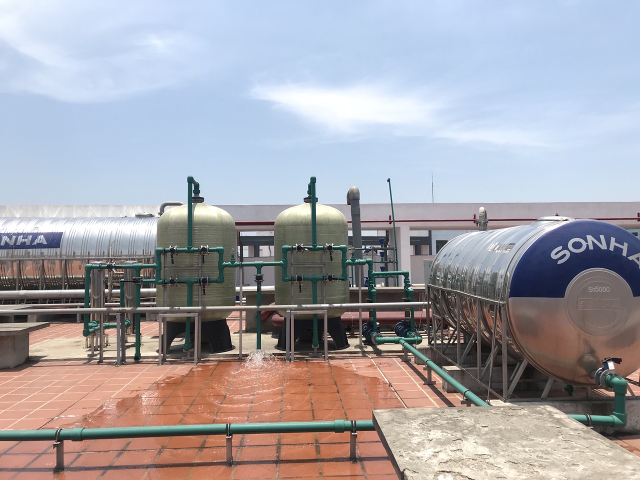 Hệ thống lọc tổng RO cho chung cư Green Pearl - 378 Minh Khai